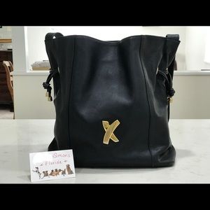 Vintage Paloma Picasso leather bucket bag